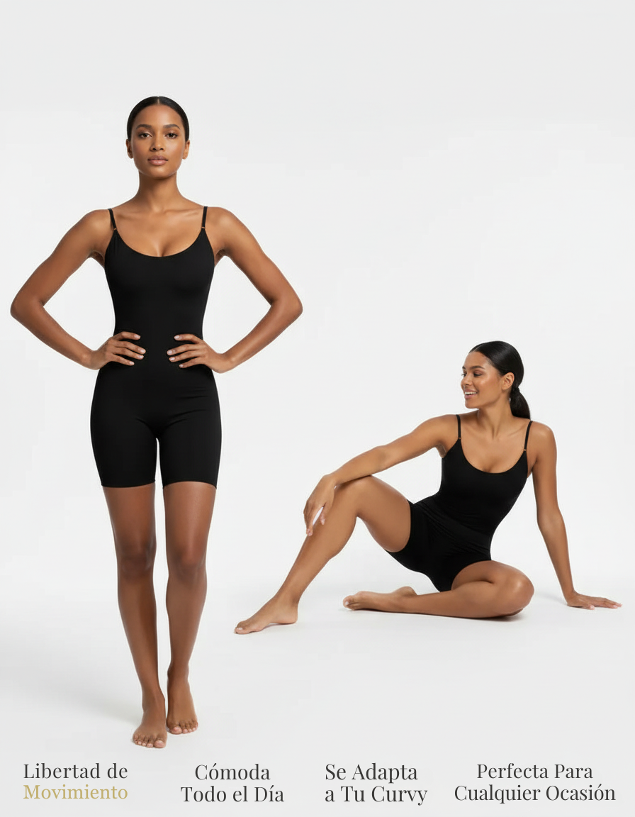 Body moldeador Nüva short - Moldea cintura y gluteos